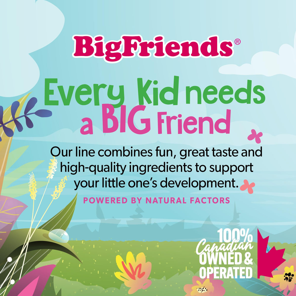 Natural Factors Big Friends Kids Vitamin C 250 mg 90 Chews Tangy Orange