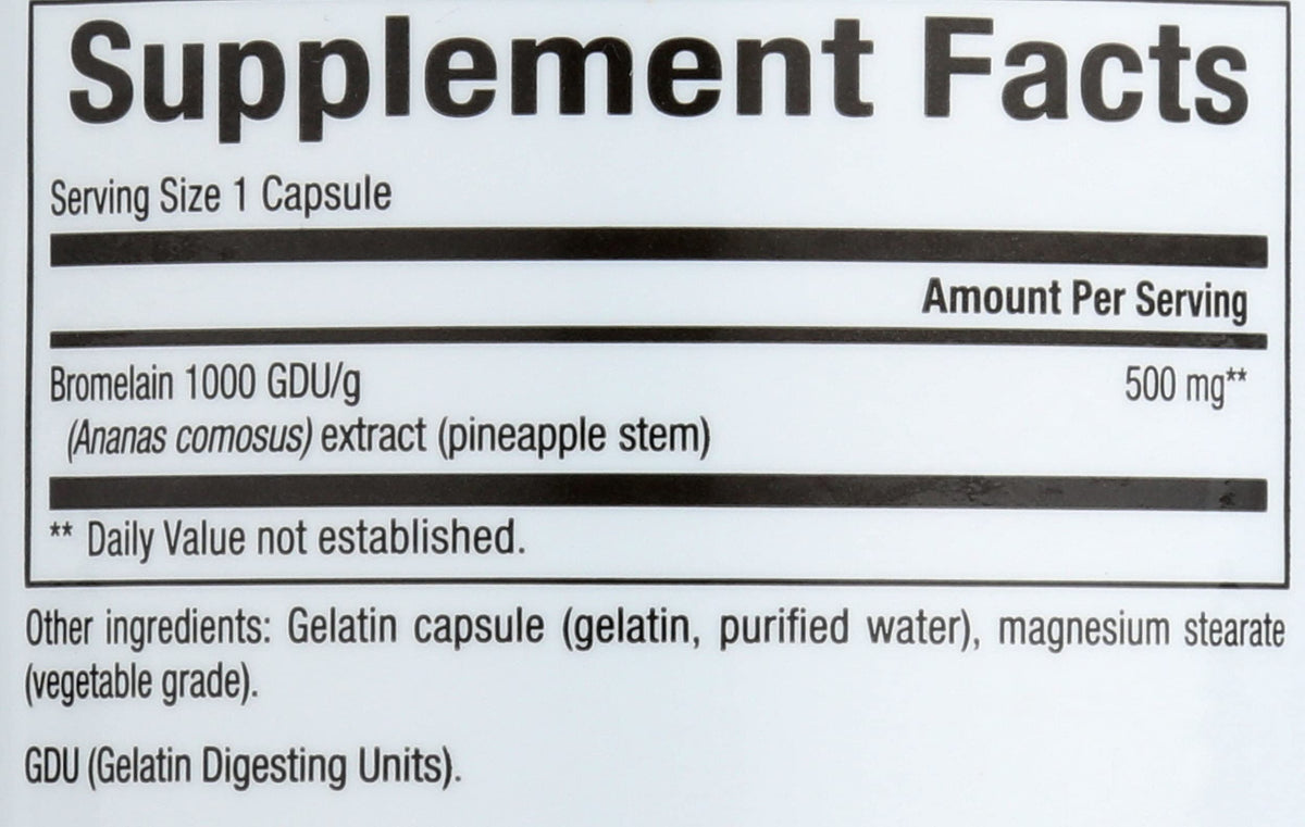 Natural Factors Bromelain 500 mg 90 caps