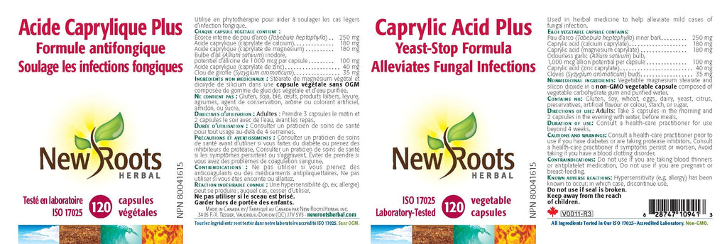 New Roots Herbal - Caprylic Acid Plus
