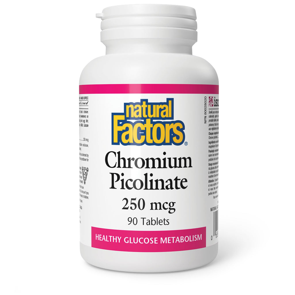 Natural Factors Chromium Picolinate 250mcg 90 Tablets