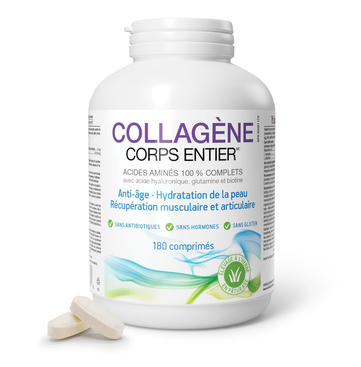 Natural Factors Total Body Collagen Supplement 180 Tablets