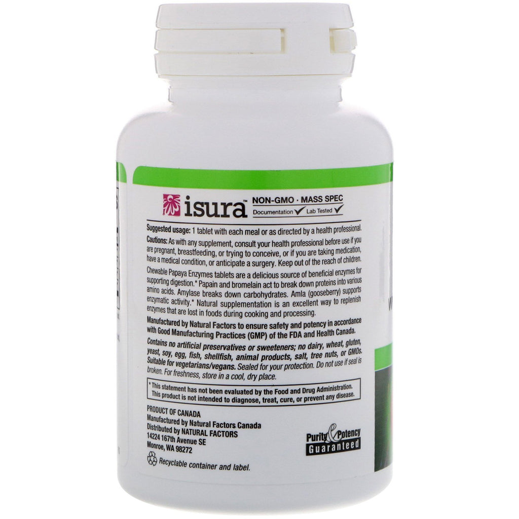 CHEWABLE PAPAYA ENZYMES
