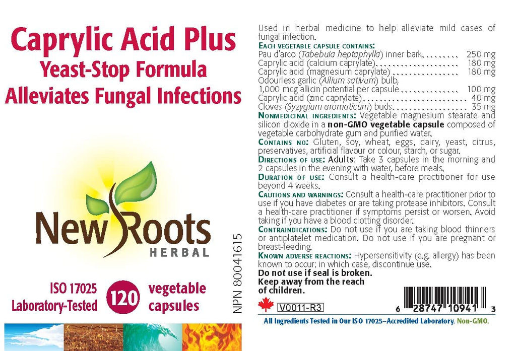New Roots Herbal - Caprylic Acid Plus