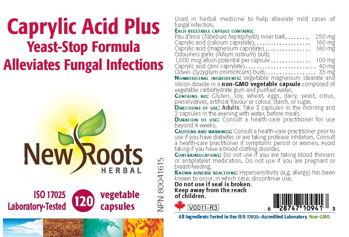 New Roots Herbal - Caprylic Acid Plus
