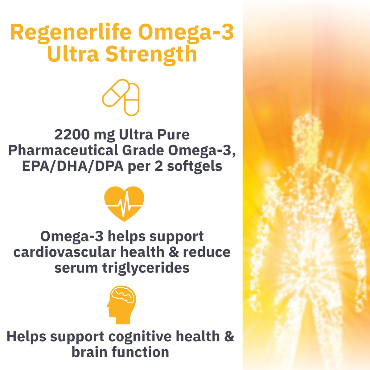 Natural Factors Regenerlife Omega 3 Ultra Strength 150 Enteripure Softgels