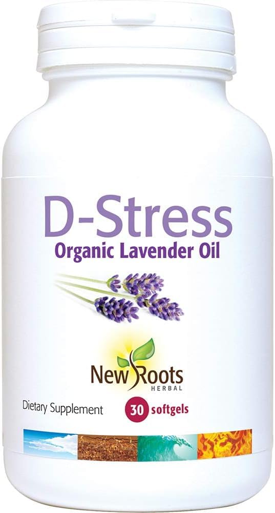 New Roots Herbal D-Stress, 60 Softgels