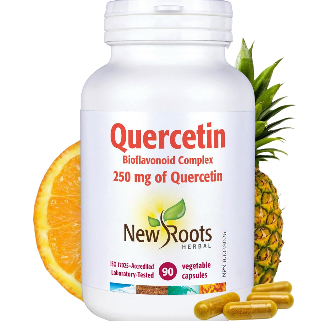 New Roots Herbal - Quercetin Capsules - Plant-Sourced Antioxidant - Maintain Optimal Health, Protects Capillaries, Blood Vessel Support & Circulation - Gluten-Free & Non-GMO