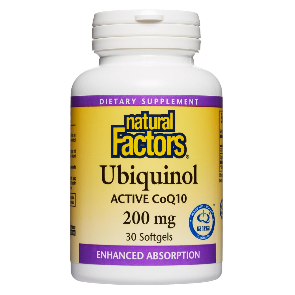 Ubiquinol QH with Active Coq10, 200 mg, 30 Softgels by Natural Factors (Pack of 1)