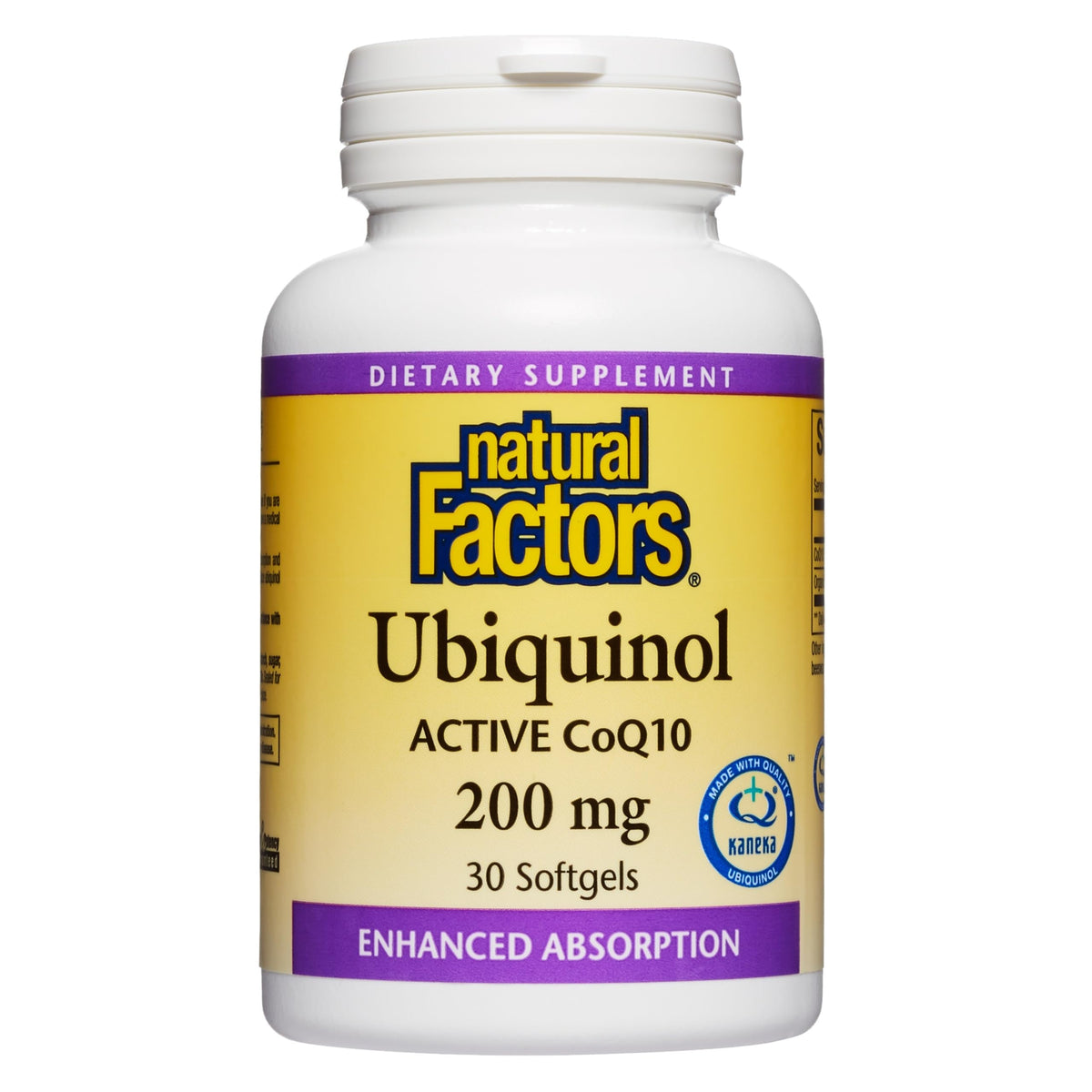 Ubiquinol QH with Active Coq10, 200 mg, 30 Softgels by Natural Factors (Pack of 1)