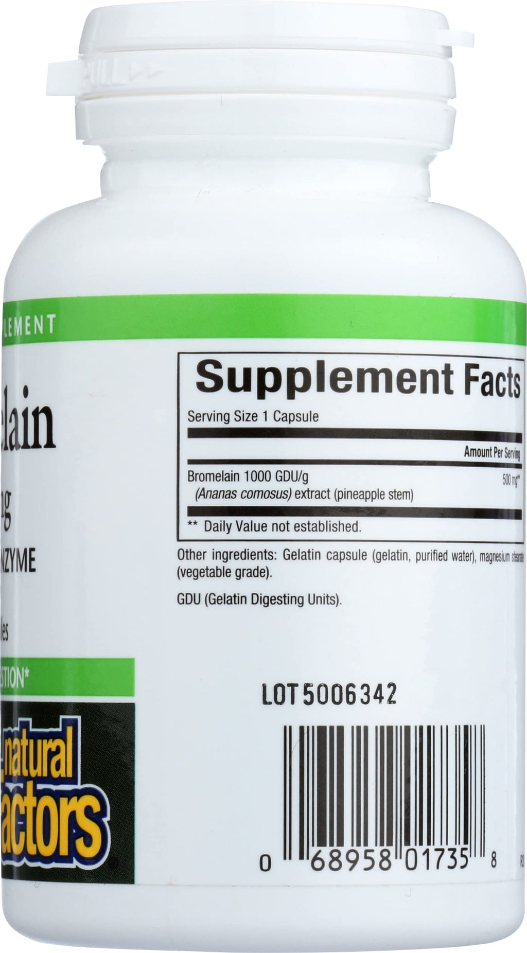 Natural Factors Bromelain 500 mg 90 caps