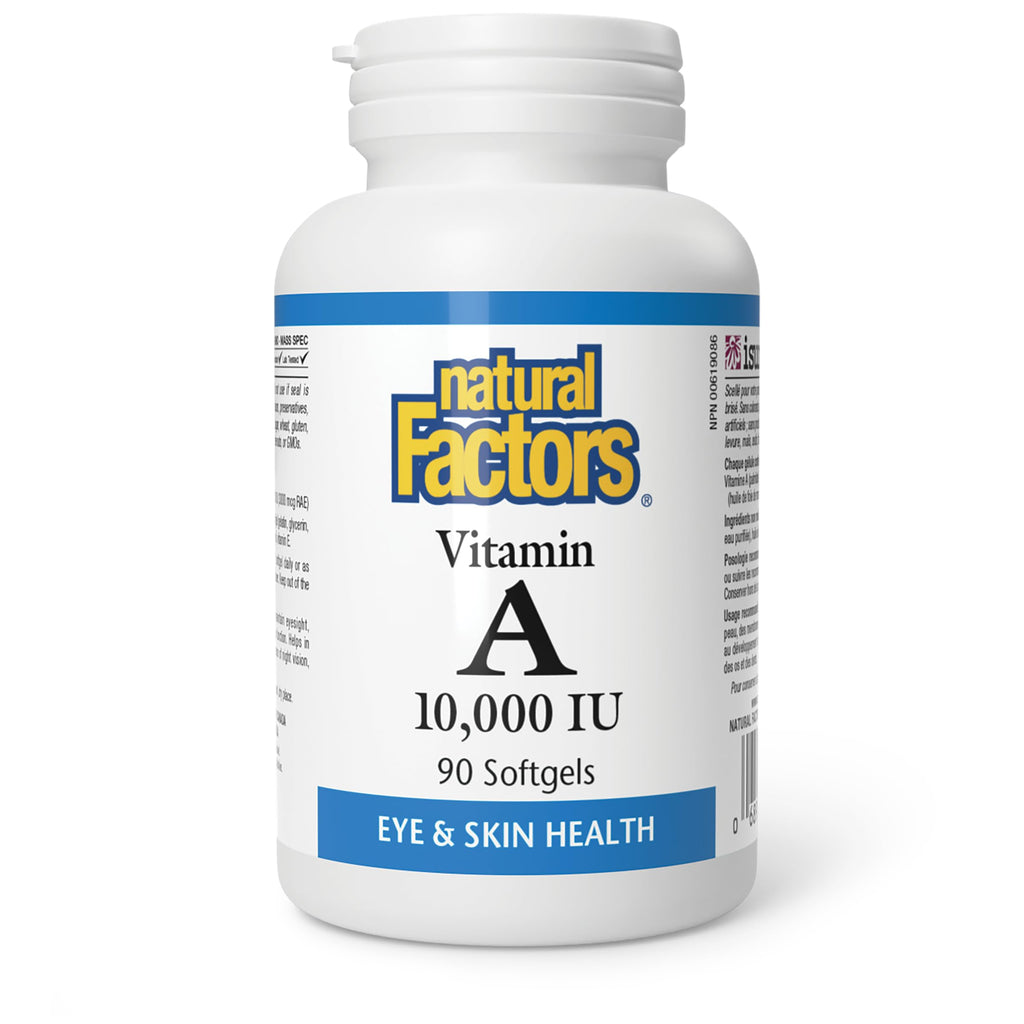 Natural Factors Vitamin A 10,000 IU 90 Softgels