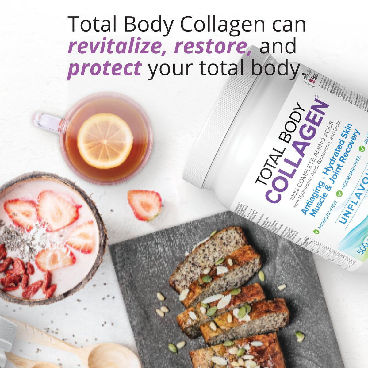 Natural Factors Total Body Collagen Supplement 180 Tablets
