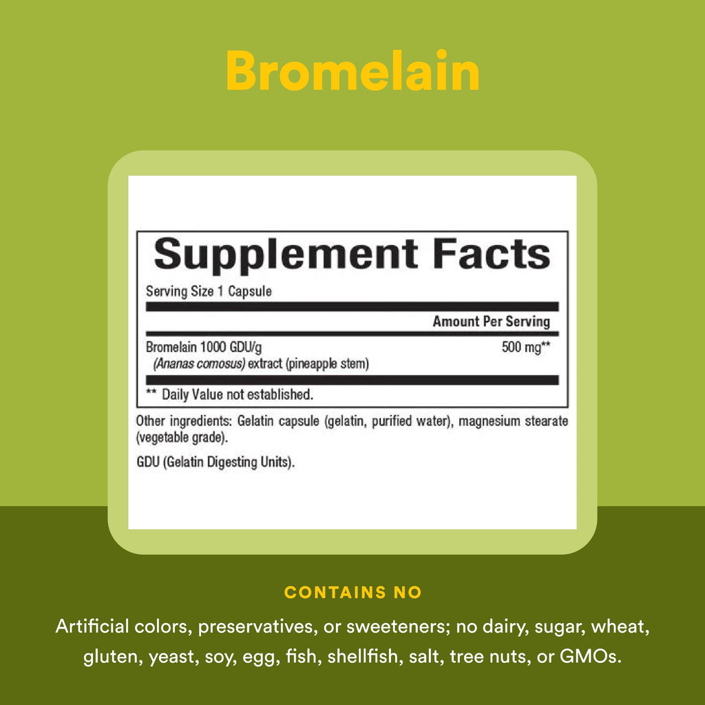 Natural Factors - Bromelain 500mg, 180 caps