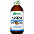Earth Essentials Castor Oil 100% Pure Certified Organic Cold Pressed Hexane Free - 500ml 16.9 Oz