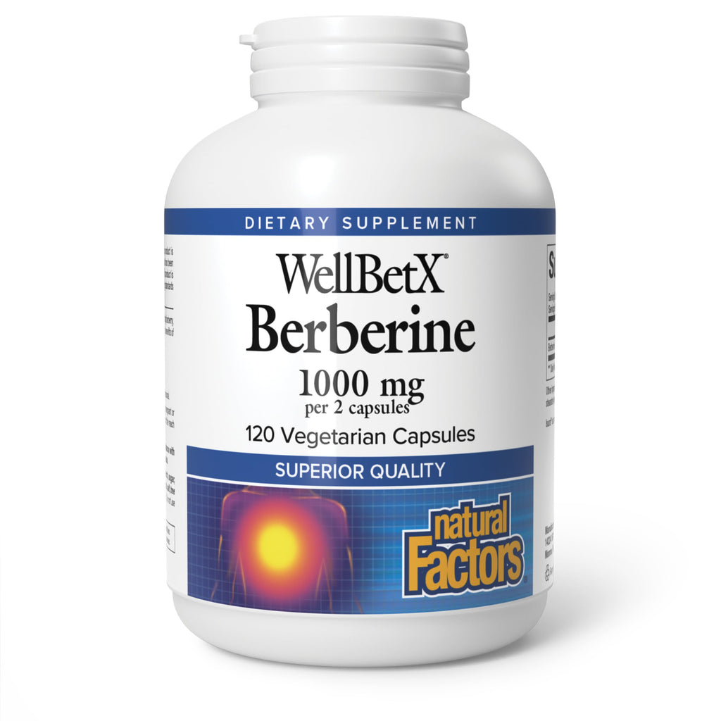 Natural Factors - WellBetX Berberine 500 mg, 120 capsules