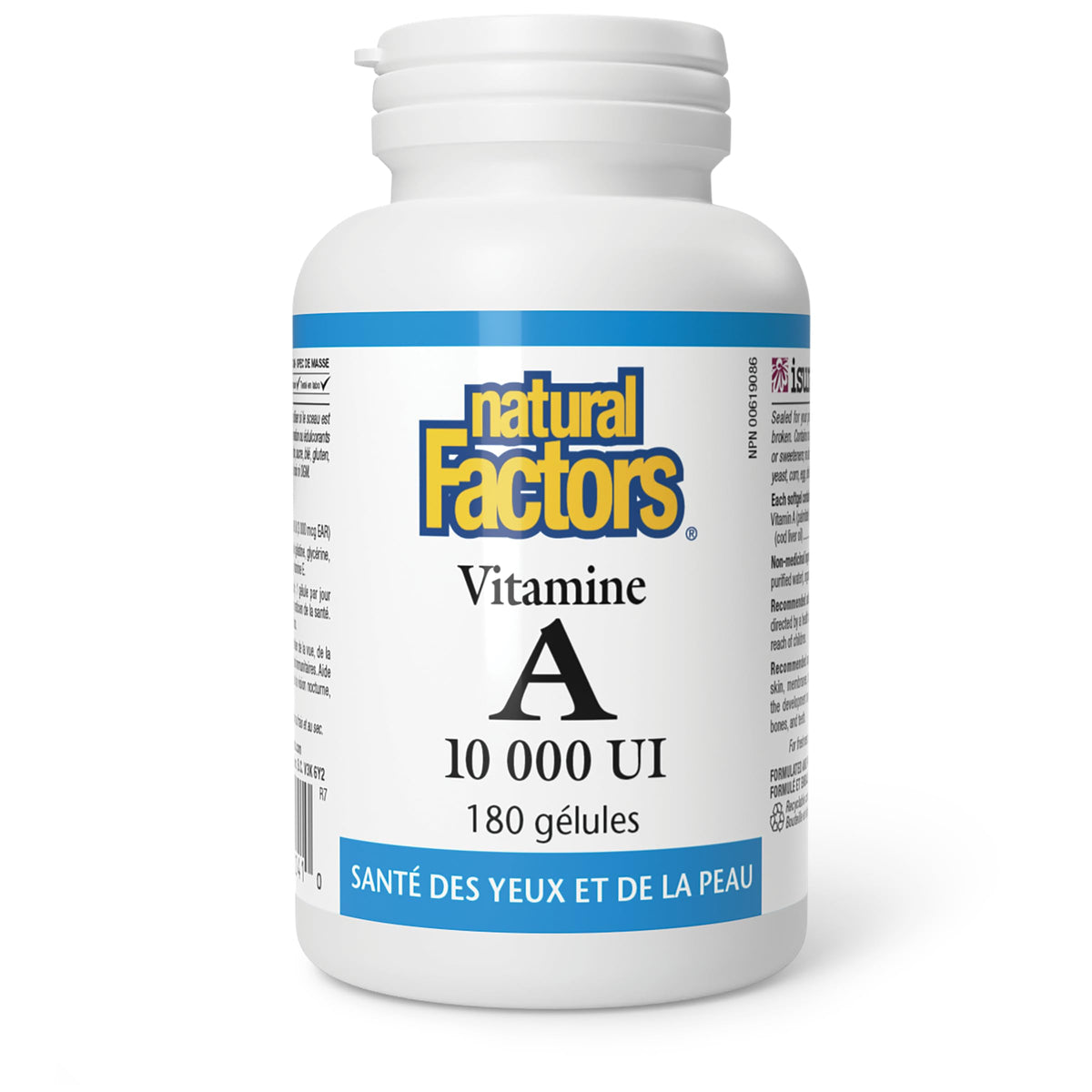 Natural Factors Vitamin A 10,000 IU, 180 Softgels