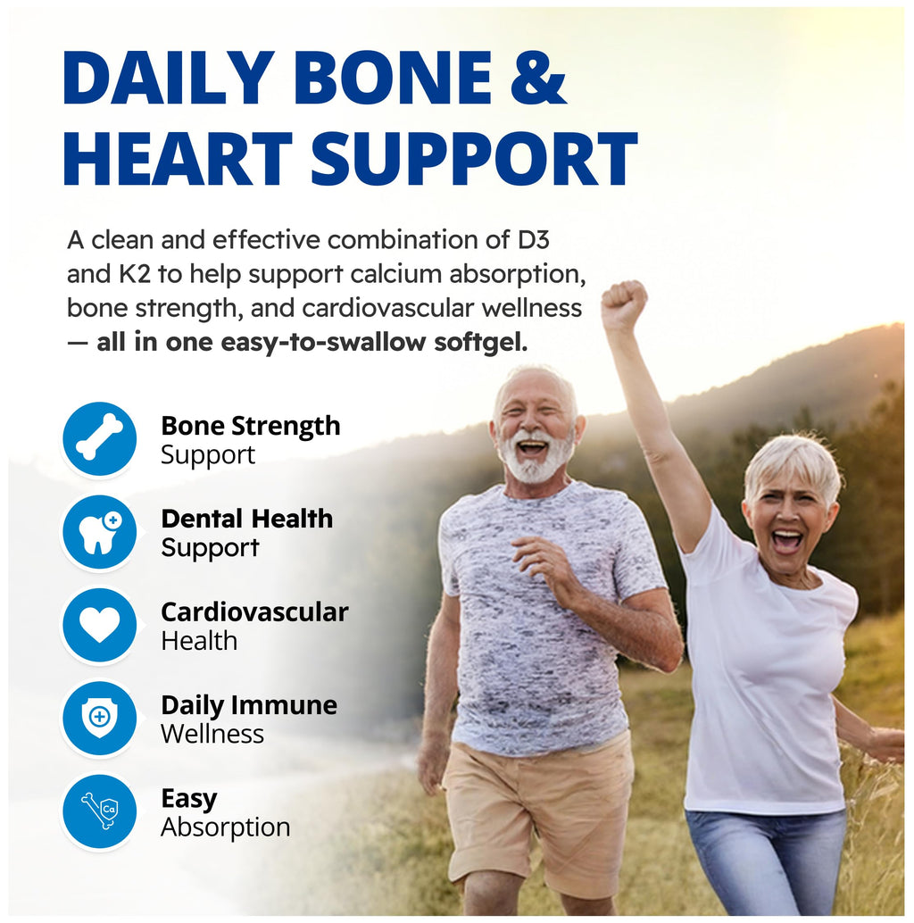 CanPrev D3 & K2 - Organic Coconut Oil l Helps Build And Maintain Bone Health l With Vitamin D3 & K2