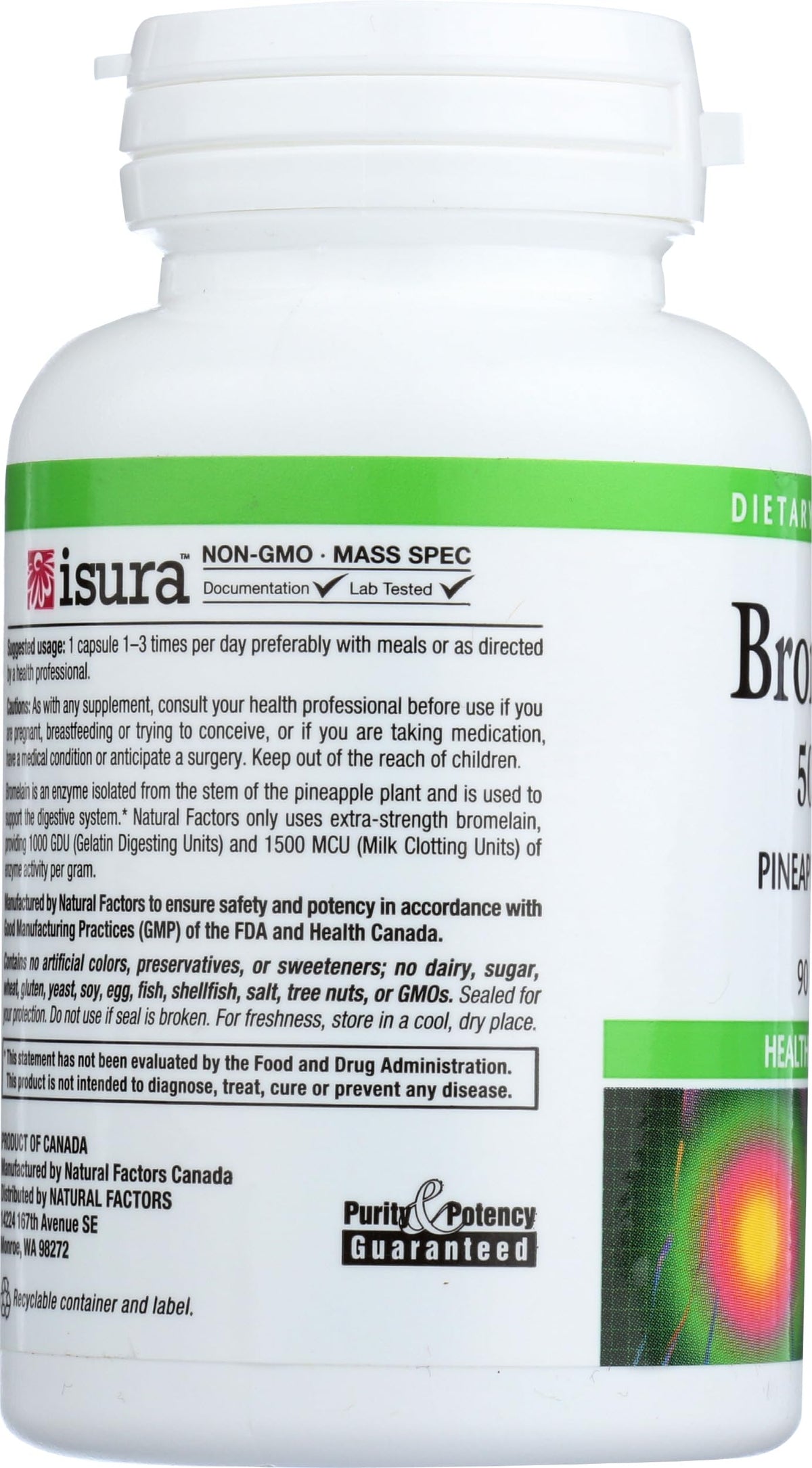 Natural Factors Bromelain 500 mg 90 caps