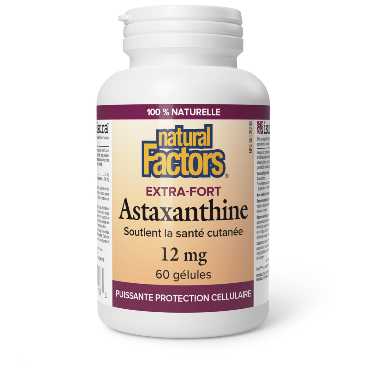 Natural Factors Astaxanthin Supplement Canada 12 mg 60 Softgels