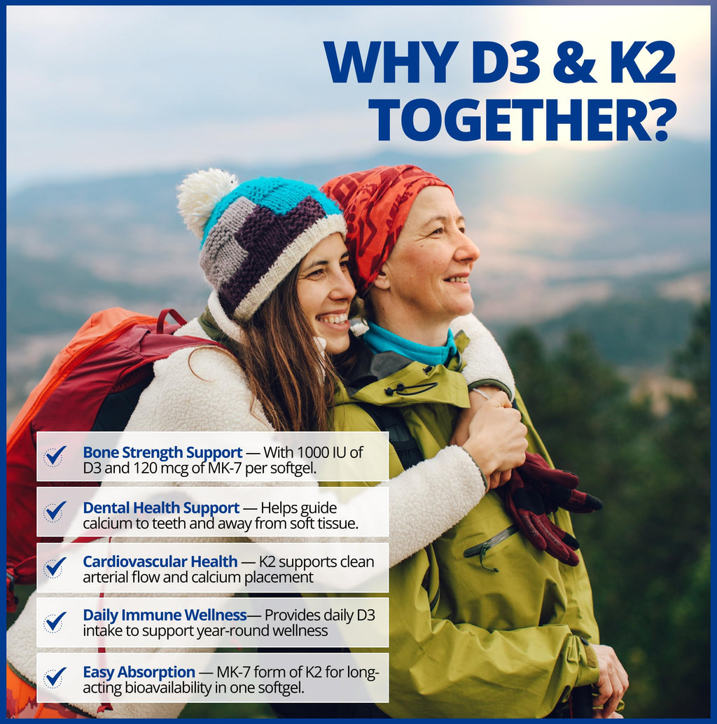 CanPrev D3 & K2 - Organic Coconut Oil l Helps Build And Maintain Bone Health l With Vitamin D3 & K2