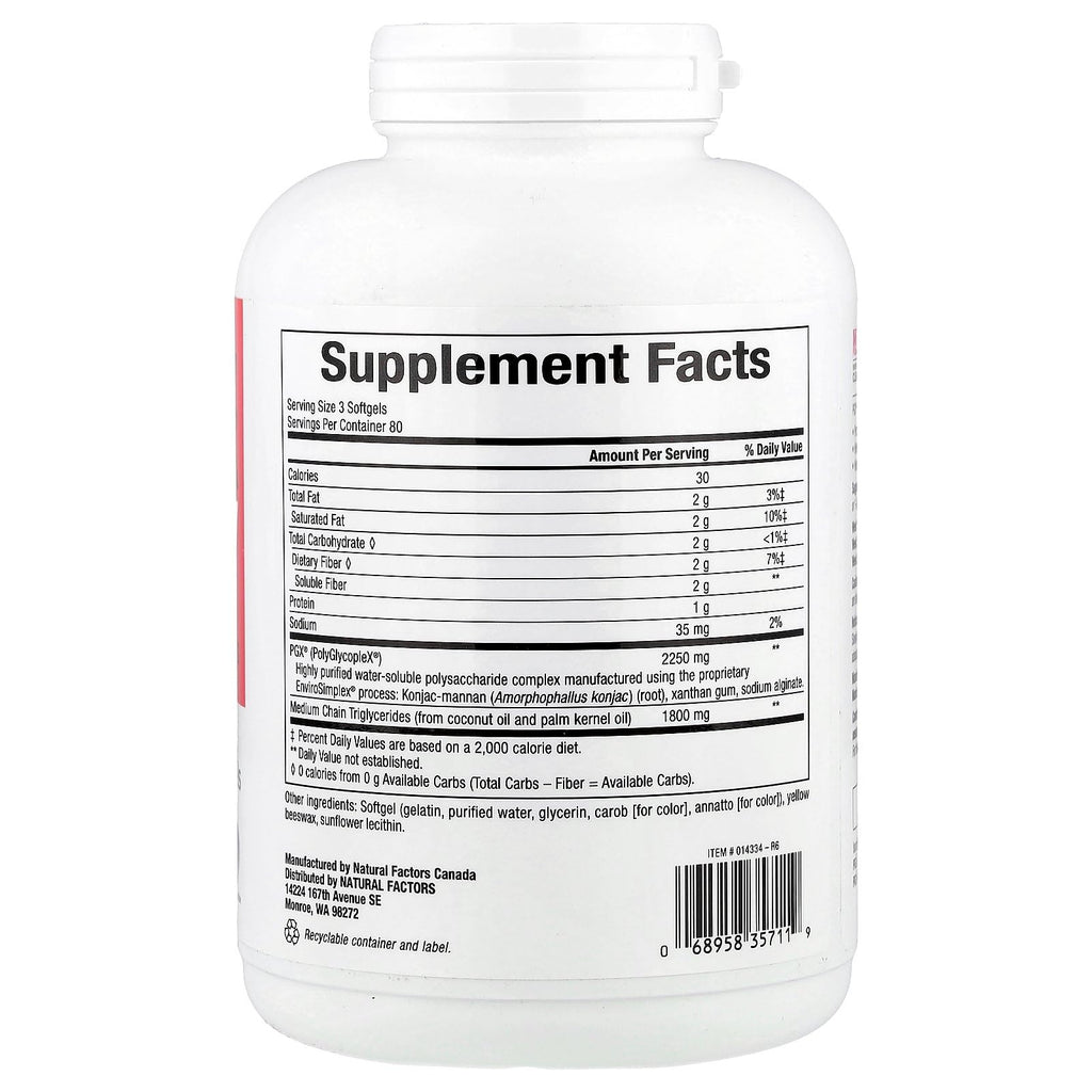 Natural Factors - PGX Daily Ultra Matrix 750mg, 240 Softgels