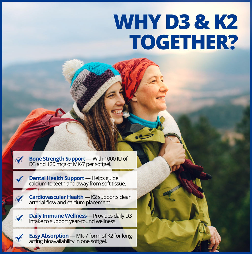 CanPrev D3 & K2 - Organic Coconut Oil l Helps Build And Maintain Bone Health l With Vitamin D3 & K2