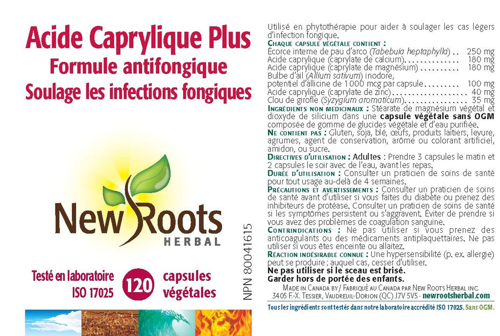 New Roots Herbal - Caprylic Acid Plus