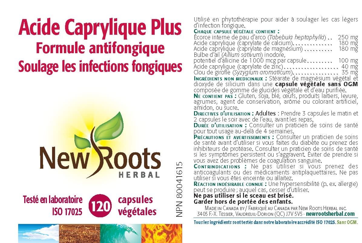 New Roots Herbal - Caprylic Acid Plus