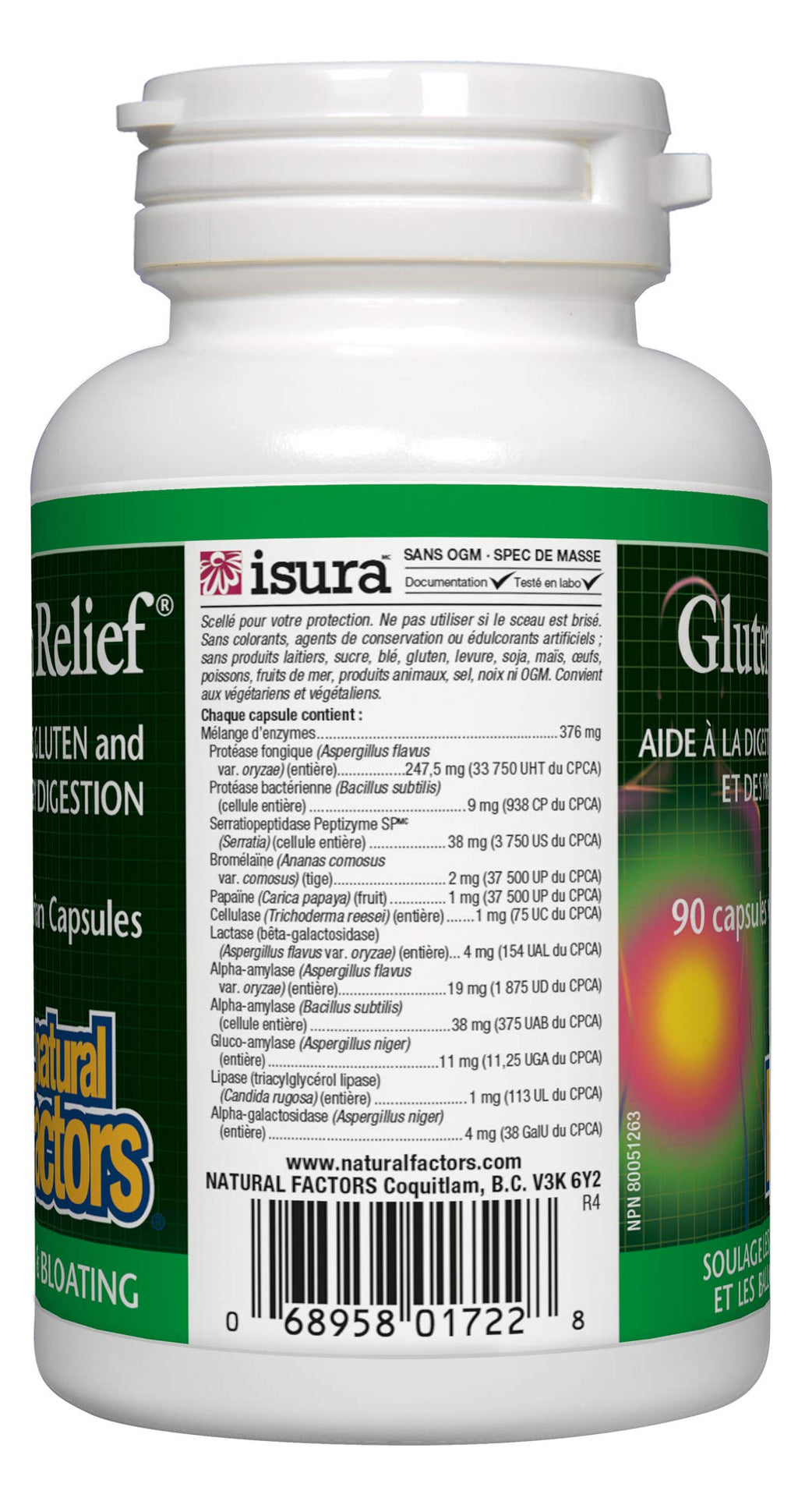Gluten Relief (90Capsules) Brand: Natural Factors