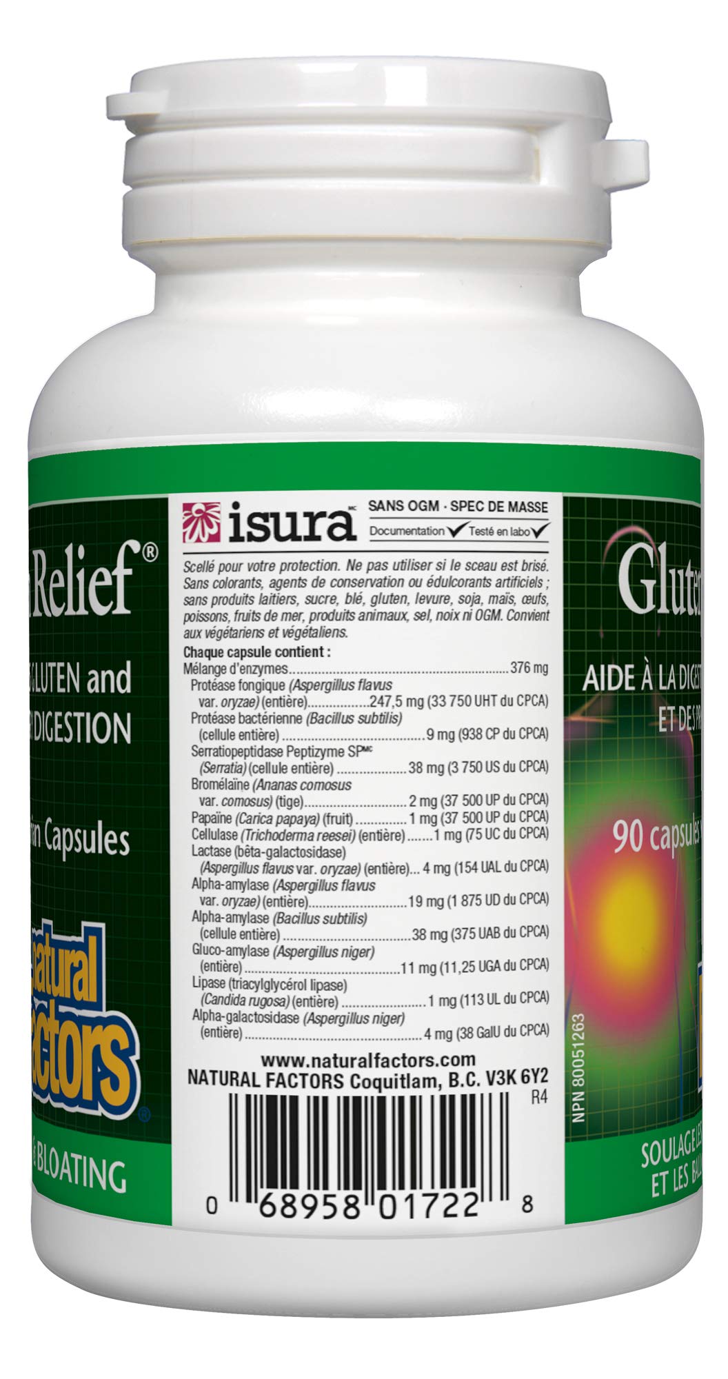 Gluten Relief (90Capsules) Brand: Natural Factors