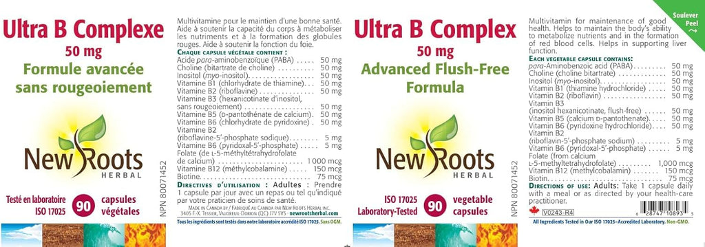 New Roots Herbal - Ultra B Complex 50 mg