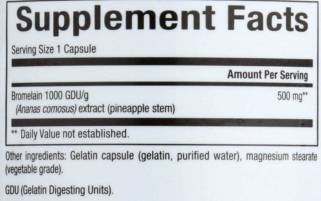 Natural Factors Bromelain 500 mg 90 caps