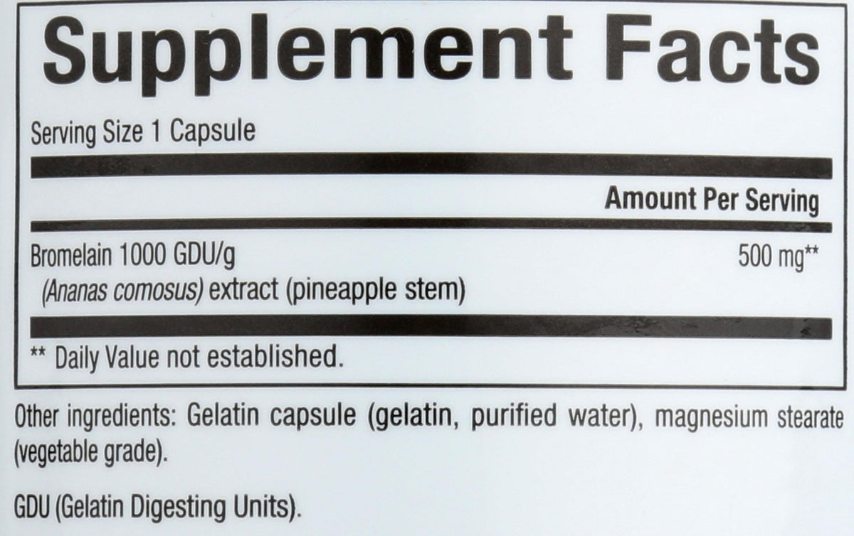 Natural Factors Bromelain 500 mg 90 caps